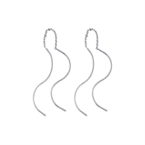 Adornia threader earrings silver