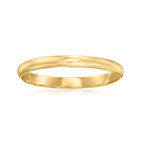 Ross-Simons 2mm 18kt yellow gold polished ring