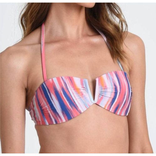 MOLLY BRACKEN bikini swim top in pink karen