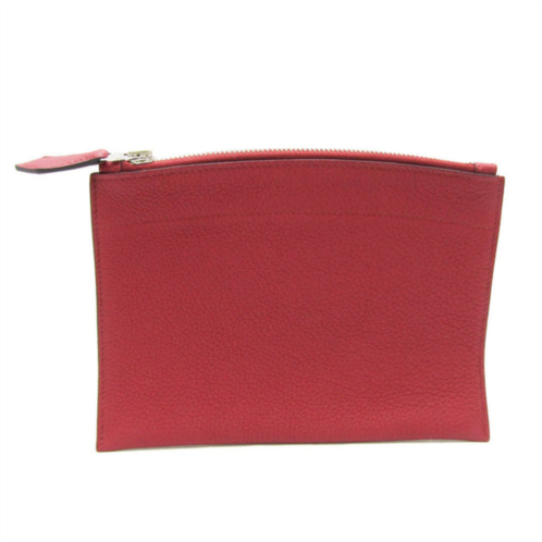 Hermes -- leather clutch bag (pre-owned)