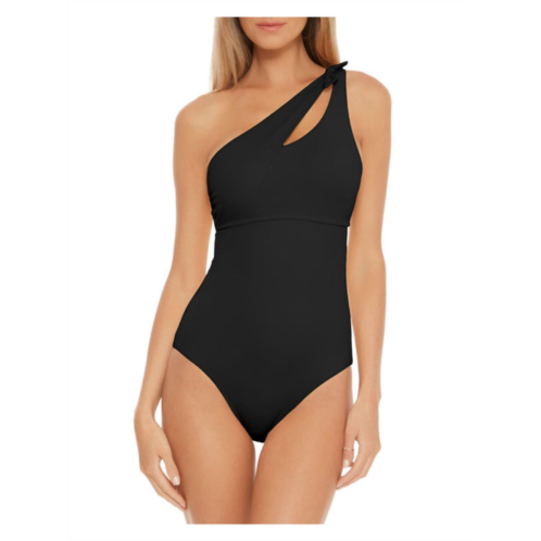 Becca by Rebecca Virtue womens asymmetric cut-out one-piece swimsuit
