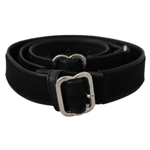GF Ferre leather chrome metal buckle womens belt