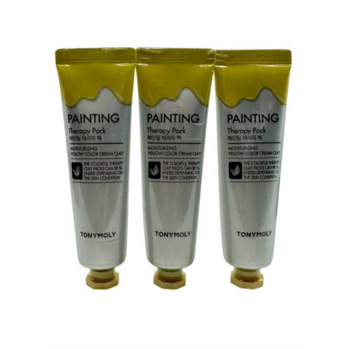 TonyMoly painting therapy pack yellow color gel clay moisturizing 1 oz set of 3