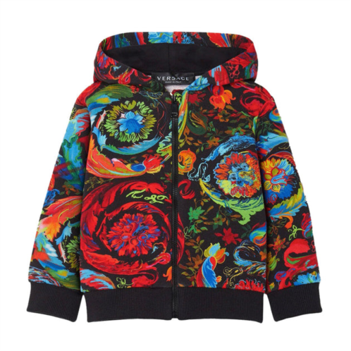 Versace multicolor zip up hoodie