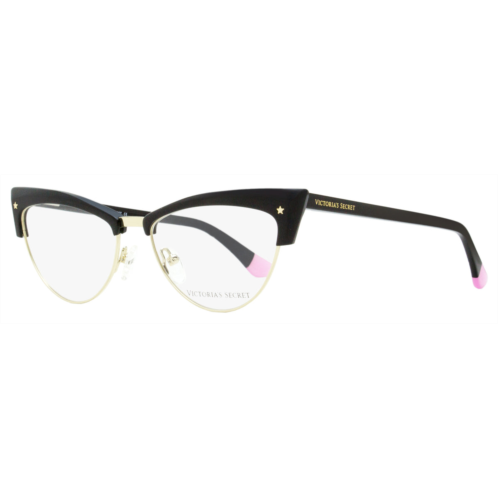 Victoria womens cateye eyeglasses vs5018 001 black/gold 53mm