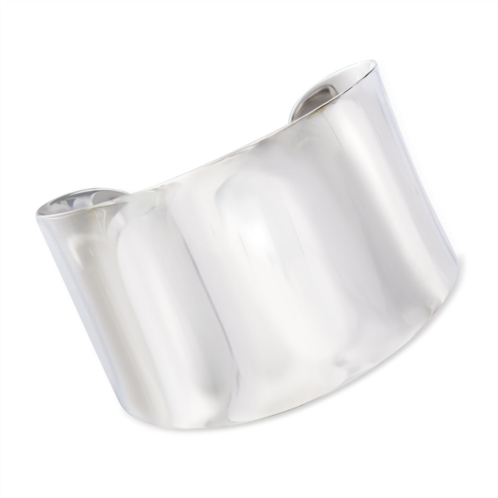 Ross-Simons sterling silver wide polished cuff bracelet