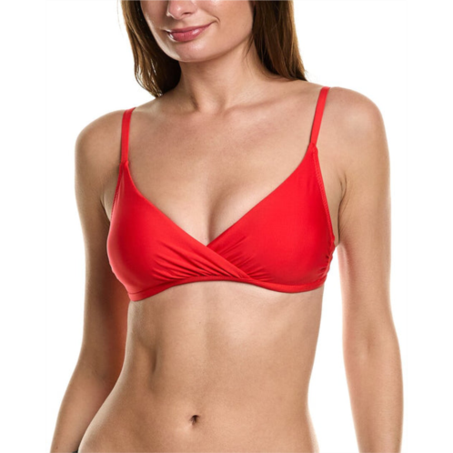 Helen Jon shirred crossover bra bikini top