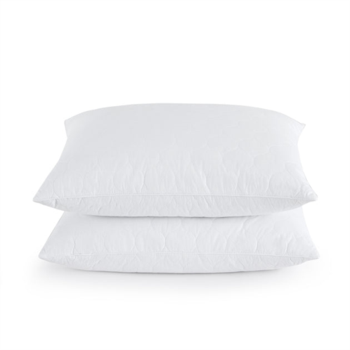 Puredown peace nest set of 2 grey goose down feather pillows