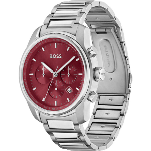 Hugo Boss mens trace 44mm quartz watch