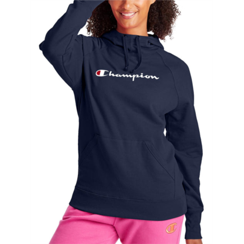 Champion powerblend womens fleece logo hoodie