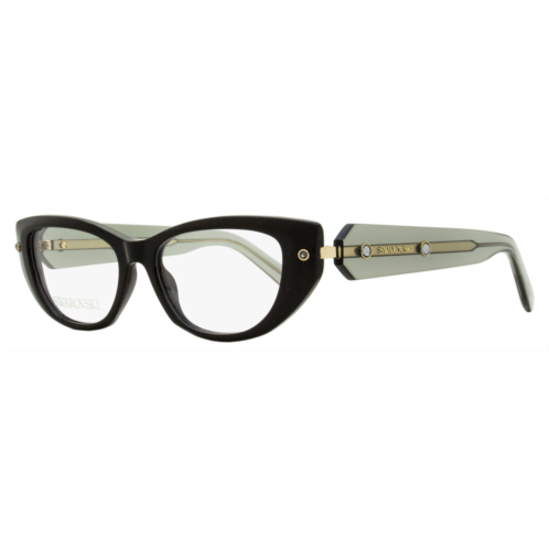 Swarovski womens cat eye eyeglasses sk5476 001 black/gray 53mm