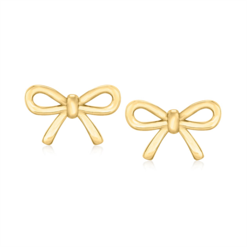 Canaria Fine Jewelry canaria 10kt yellow gold ribbon earrings