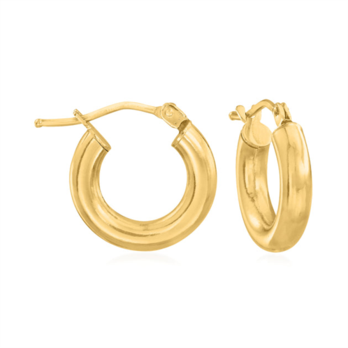Canaria Fine Jewelry canaria italian 3mm 10kt yellow gold huggie hoop earrings