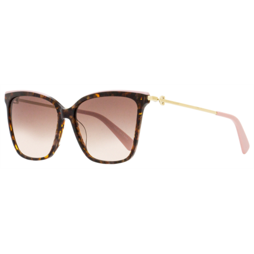 Longchamp womens square sunglasses lo683s 210 tortoise/pink/gold 56mm