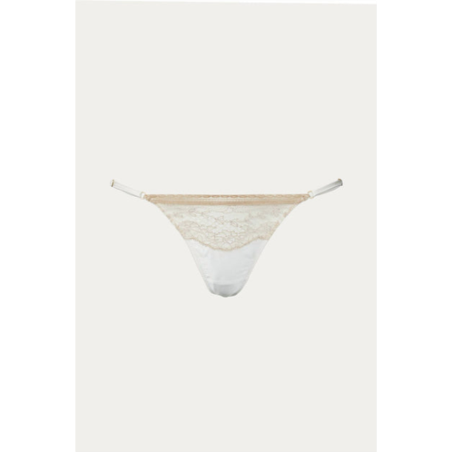 KIKI DE MONTPARNESSE tiered thong in ivory/sucre