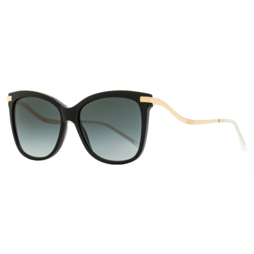 Jimmy Choo womens rectangular sunglasses steff 8079o black/gold 55mm