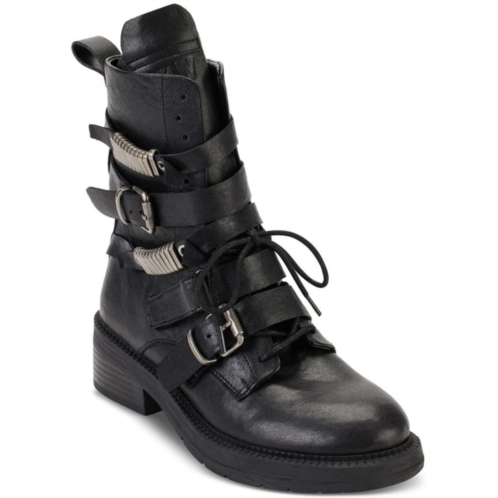 DKNY womens leather strappy ankle boots