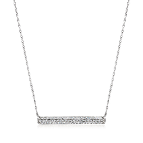 Ross-Simons diamond bar necklace in sterling silver