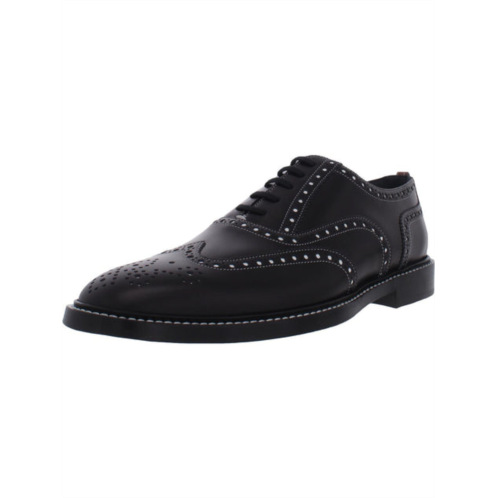 Burberry London lennard mens leather oxford wingtip shoes