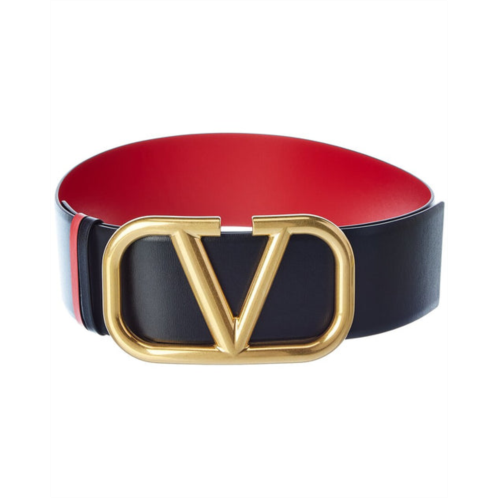 Valentino vlogo 70mm reversible leather belt