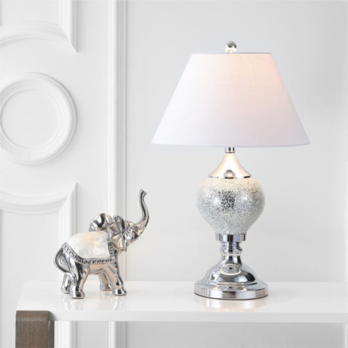 JONATHAN Y louise 27 mirrored led table lamp