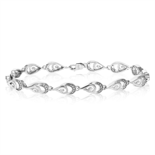 Vir Jewels 1/8 cttw lab created diamond tennis bracelet sterling silver prong 7.5 inch