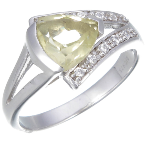 Vir Jewels sterling silver lemon quartz ring (1.25 ct)