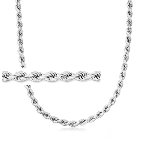 Ross-Simons 6mm sterling silver rope chain necklace