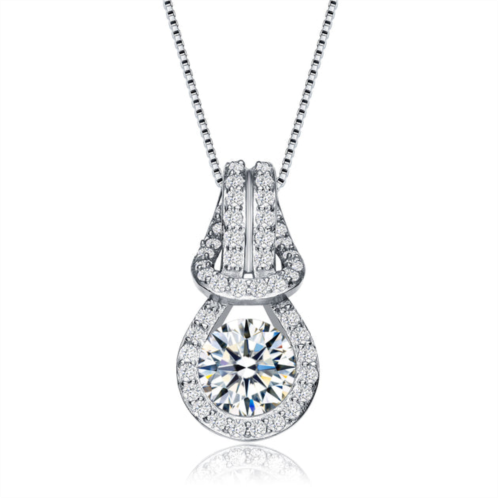 Genevive gv sterling silver cubic zirconia pendant necklace