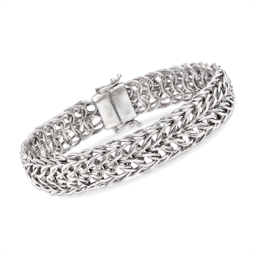 Ross-Simons sedusa-link bracelet in sterling silver with magnetic clasp