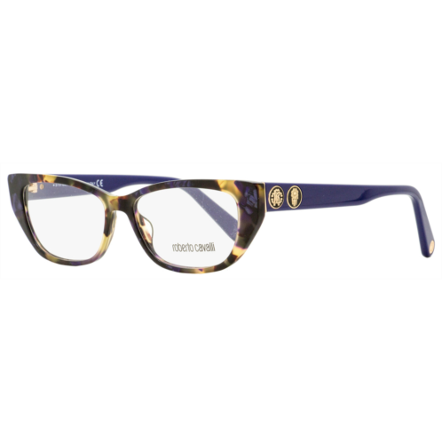 Roberto Cavalli womens cateye eyeglasses rc5108 055 havana/navy blue 52mm