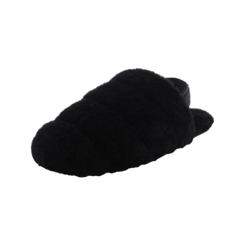Ugg super fluff womens shearling cozy slingback slippers