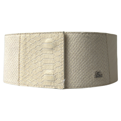GF Ferre waxed cotton wide fashion waistband womens belt