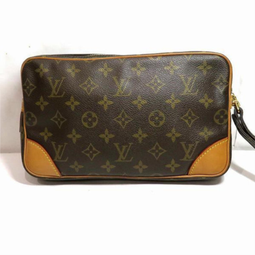 Louis Vuitton marly canvas clutch bag (pre-owned)
