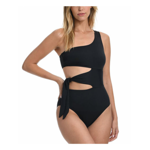 La Blanca mio womens one shoulder cutout one-piece swimsuit