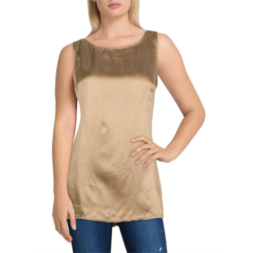 Eileen Fisher womens solid sheer t-shirt
