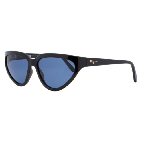 Ferragamo salvatore cateye sunglasses sf1017s 001 black 60mm 1017