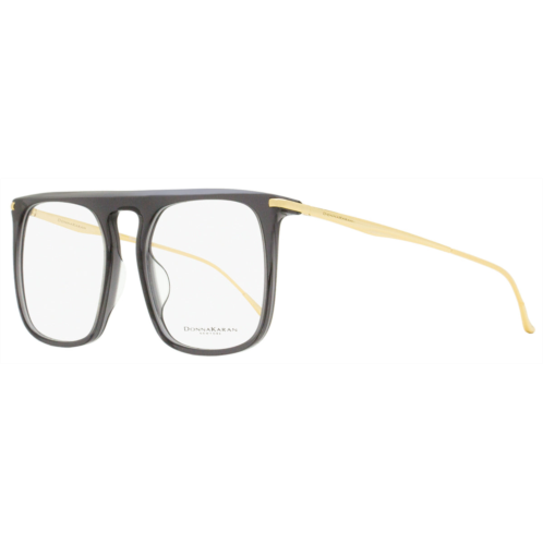 Donna Karan womens square eyeglasses do7000 011 transparent gray/gold 52mm