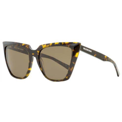Balenciaga womens cateye sunglasses bb0046s 002 havana 55mm