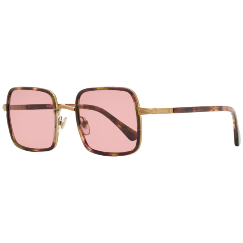 Persol unisex square sunglasses po2475s 10814r brown/bordeaux/bronze 50mm
