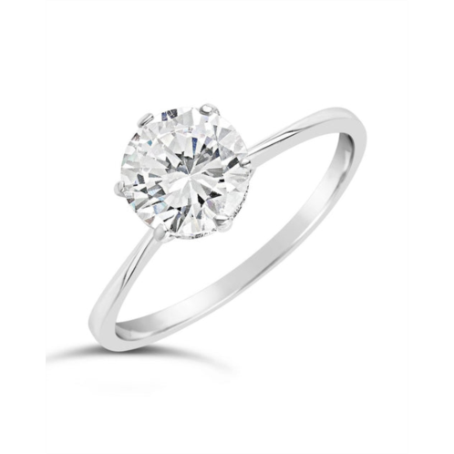 Sterling Forever sterling silver solitaire cubic zirconia promise ring