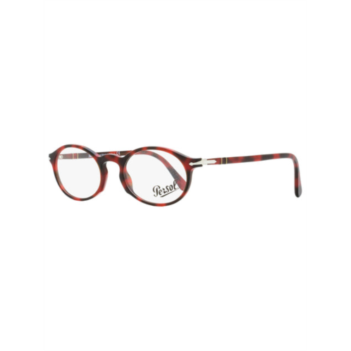 Persol unisex oval eyeglasses po3219v 1100 red tortoise 50mm