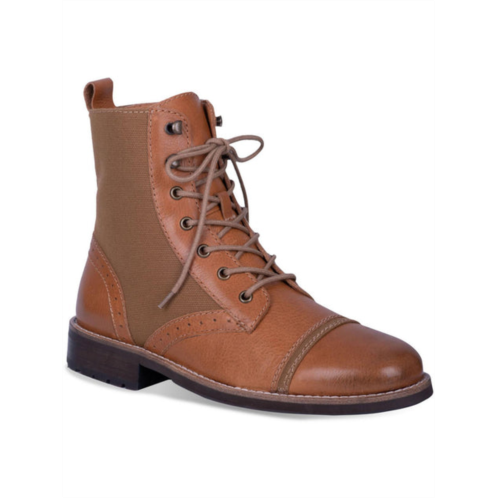 Dingo andy mens leather cap toe combat & lace-up boots