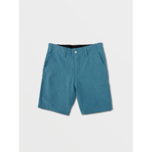 Volcom little boys kerosene hybrid shorts - sun faded indigo