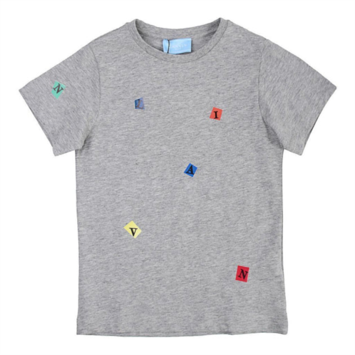 Lanvin gray shapes graphic t-shirt