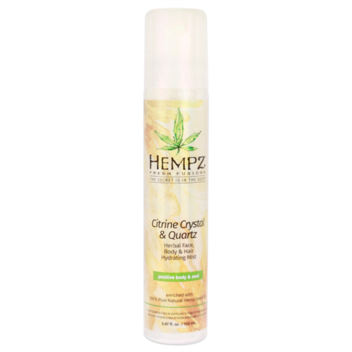 Hempz fresh fusions citrine crystal and quartz herbal face, body and hair hydrating mist by for unisex - 5.07 oz body mist