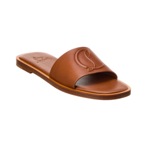 Christian Louboutin cl mule leather sandal