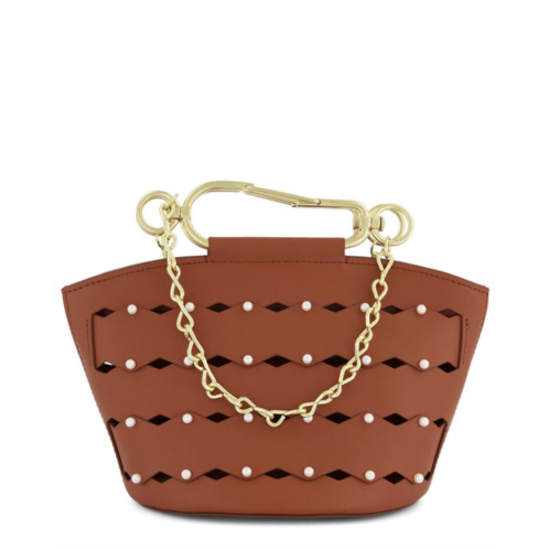 Zac Posen belay mini zipped leather bucket bag