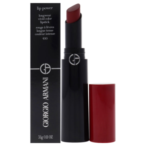 Giorgio Armani lip power longwear vivid color lipstick - 400 four hundred by for women - 0.11 oz lipstick