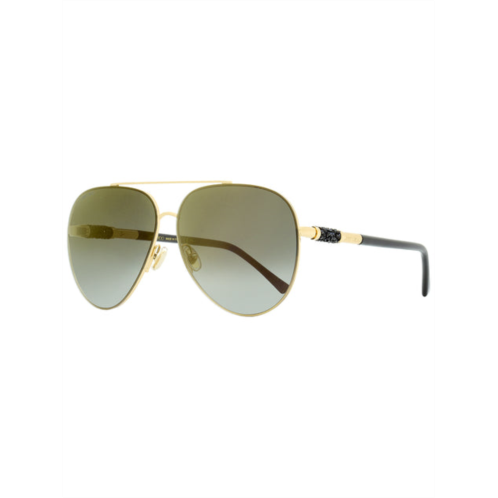 Jimmy Choo womens aviator sunglasses gray/s rhlfq gold/black 63mm